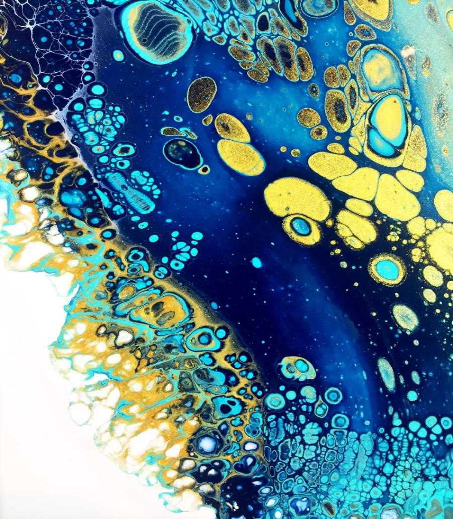 Примеры сюжетов для мастер-класса FLUID ART - техника жидкого акрила - сюжет 7