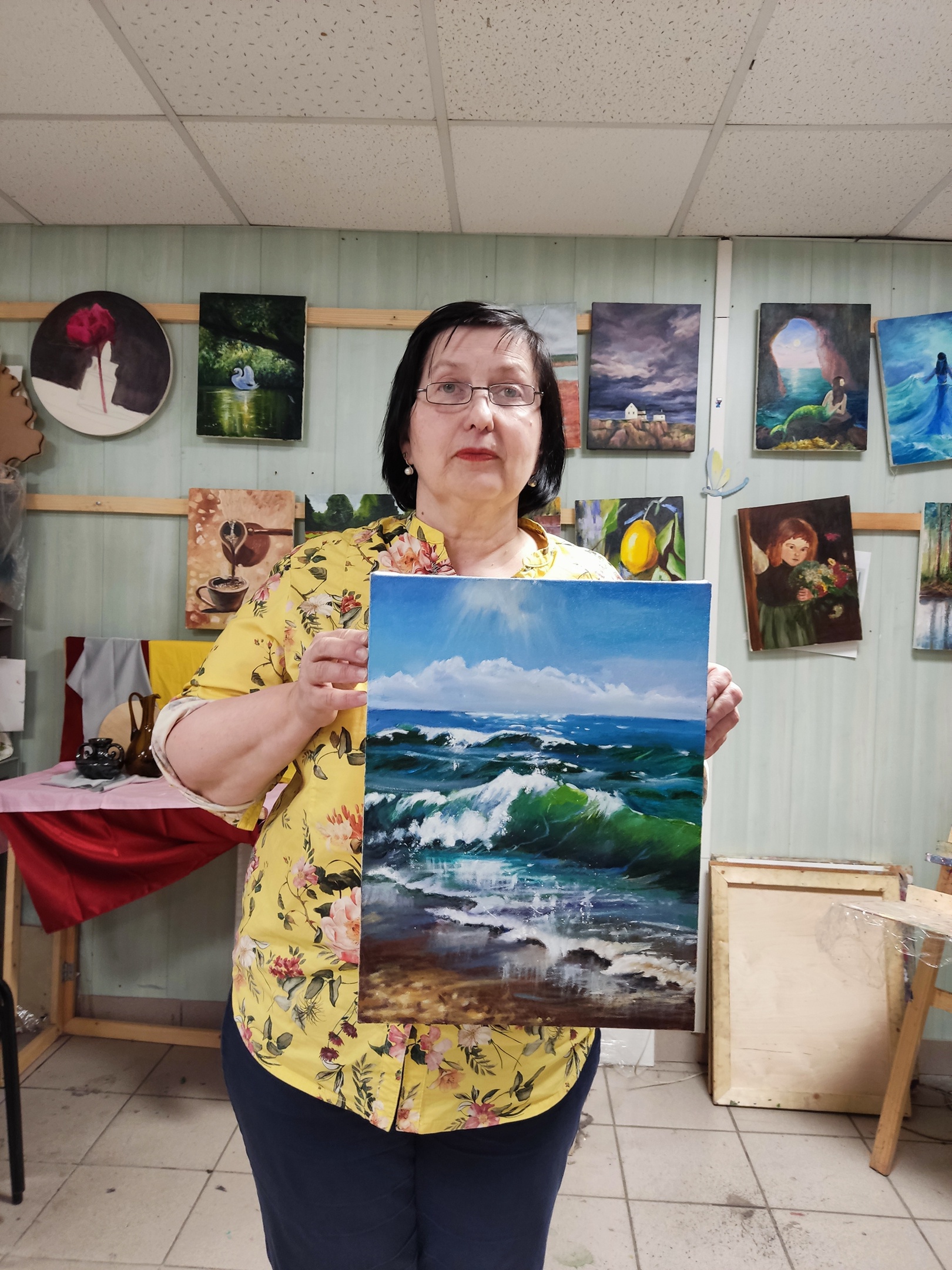 Фотографии с мастер-класса Масляная живопись с нуля - фото 11