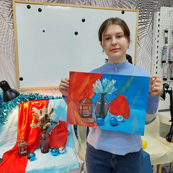 Новогодние натюрморты от наших деток - фотография 5